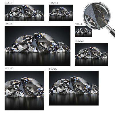 Selbstklebende Fototapete für die Wand Kristallschönheit