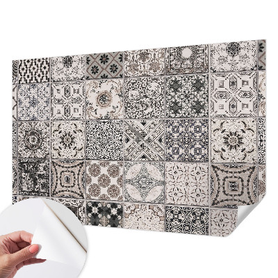 Selbstklebende Fototapete fürs Wohnzimmer Fliesenmuster