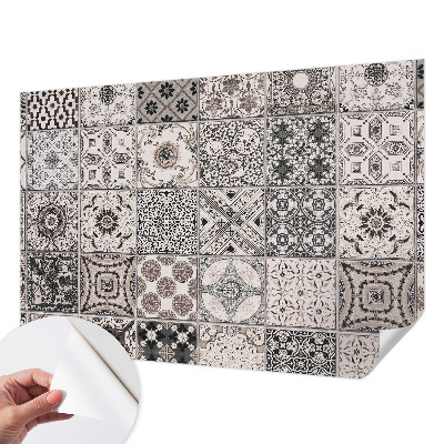 Selbstklebende Fototapete fürs Wohnzimmer Fliesenmuster