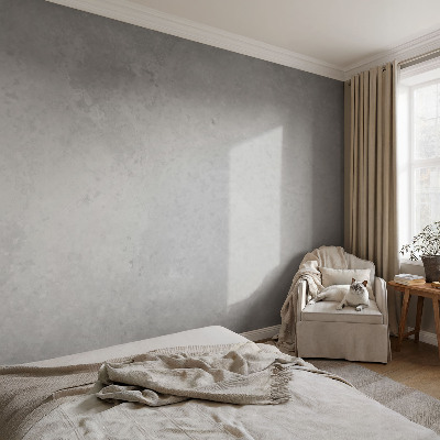 Selbstklebende Fototapete fürs Schlafzimmer in elegantem Grau