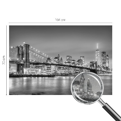 9D-Fototapete mit dem Motiv der Metropolis-Brücke