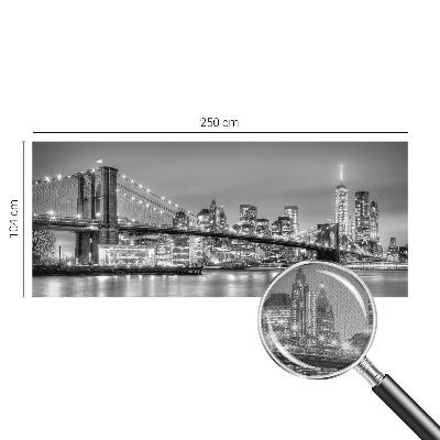 9D-Fototapete mit dem Motiv der Metropolis-Brücke