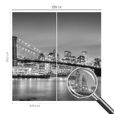 9D-Fototapete mit dem Motiv der Metropolis-Brücke