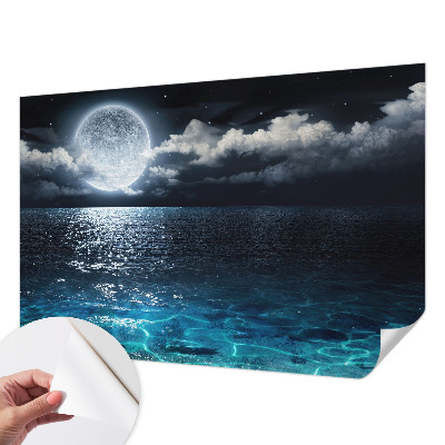 Fototapete in 3D-Optik mit Motiv ‚Nachtmeer‘