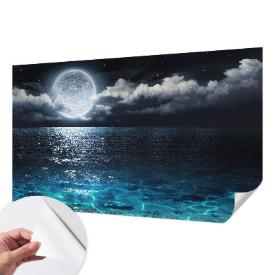 Fototapete in 3D-Optik mit Motiv ‚Nachtmeer‘