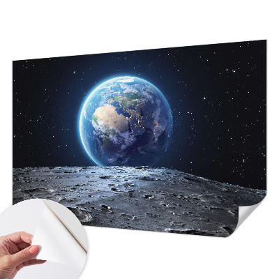 9D-Fototapete fürs Wohnzimmer mit kosmischem Panorama
