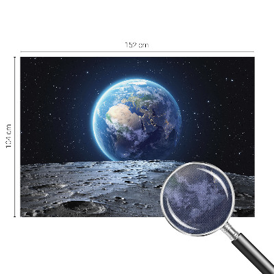 9D-Fototapete fürs Wohnzimmer mit kosmischem Panorama