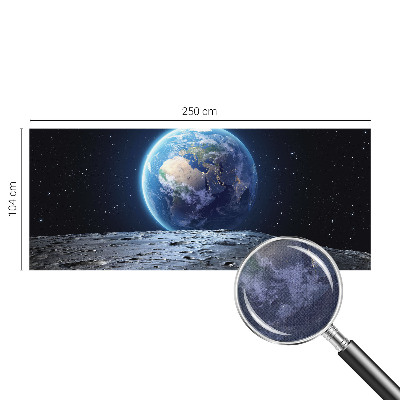9D-Fototapete fürs Wohnzimmer mit kosmischem Panorama