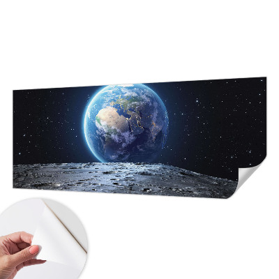 9D-Fototapete fürs Wohnzimmer mit kosmischem Panorama
