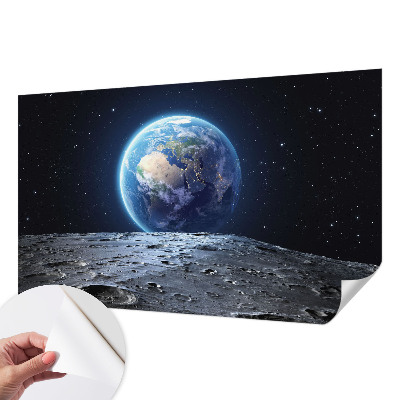 9D-Fototapete fürs Wohnzimmer mit kosmischem Panorama