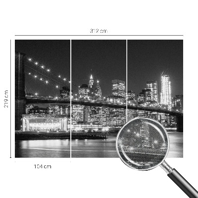 9D-Fototapete fürs Schlafzimmer Nachtpanorama