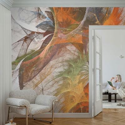 Motivtapete nach Maß mit einem abstrakten Kaleidoskopmotiv