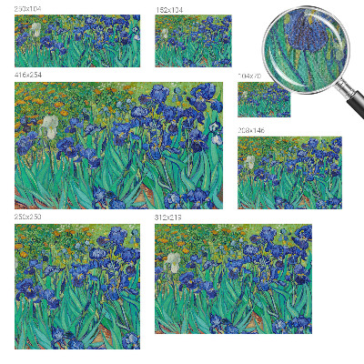 Vintage tapete Gartenblumen