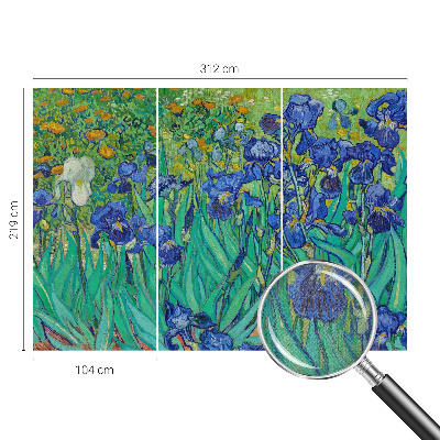 Vintage tapete Gartenblumen