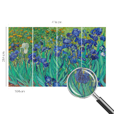 Vintage tapete Gartenblumen