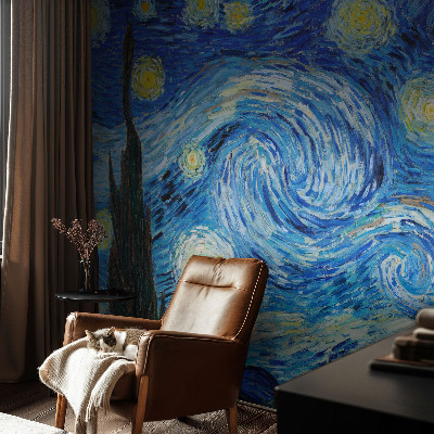 Selbstklebende Fototapete für die Wand mit Motiv eines Nachthimmels