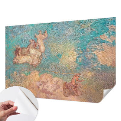 Selbstklebende Fototapete fürs Wohnzimmer mit Motiv himmlischer Pegasi