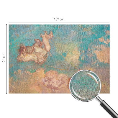 Selbstklebende Fototapete fürs Wohnzimmer mit Motiv himmlischer Pegasi