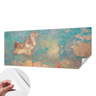 Selbstklebende Fototapete fürs Wohnzimmer mit Motiv himmlischer Pegasi
