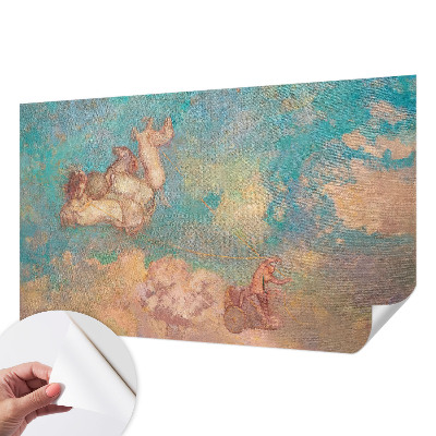 Selbstklebende Fototapete fürs Wohnzimmer mit Motiv himmlischer Pegasi