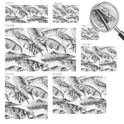 Selbstklebende Fototapete fürs Kinderzimmer Bananenblätter