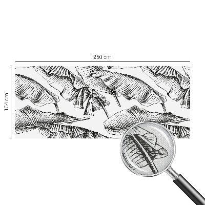 Selbstklebende Fototapete fürs Kinderzimmer Bananenblätter