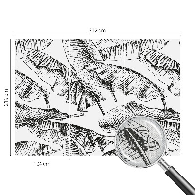 Selbstklebende Fototapete fürs Kinderzimmer Bananenblätter