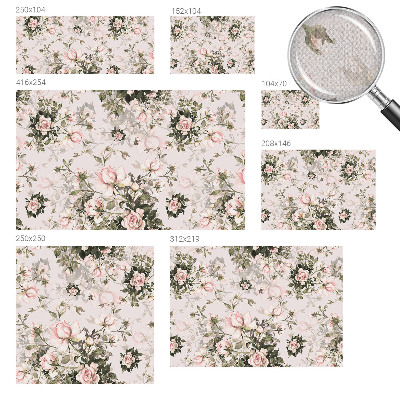 10D-Fototapete fürs Schlafzimmer Blumenmuster