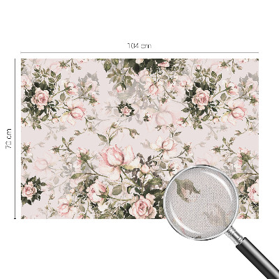 10D-Fototapete fürs Schlafzimmer Blumenmuster