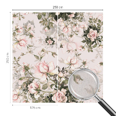 10D-Fototapete fürs Schlafzimmer Blumenmuster