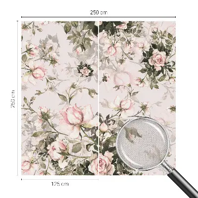 10D-Fototapete fürs Schlafzimmer mit Blumenmuster