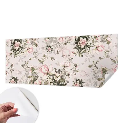10D-Fototapete fürs Schlafzimmer mit Blumenmuster