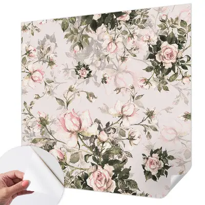 10D-Fototapete fürs Schlafzimmer mit Blumenmuster