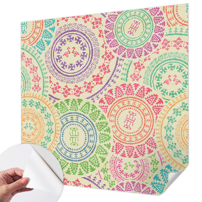 Moderne Fototapete nach Maß Bunte Mandalas