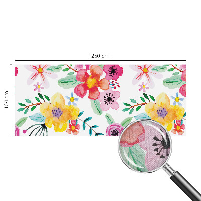 Motivtapete fürs Wohnzimmer Blumige Frische