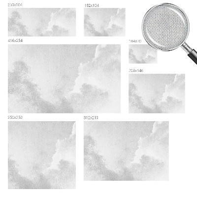 Vintage Tapete mit zartem Wolkenmotiv