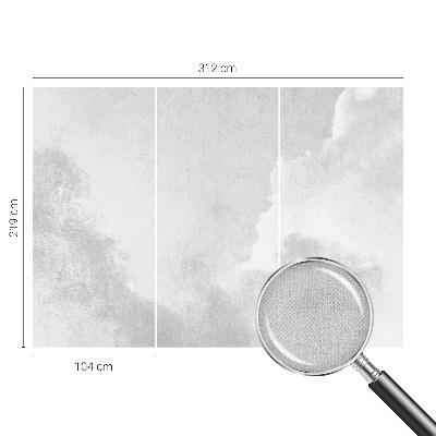 Vintage tapete Zarte Wolken