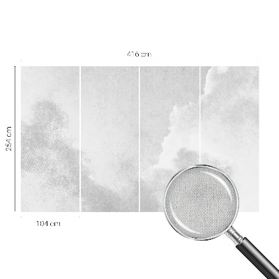 Vintage tapete Zarte Wolken