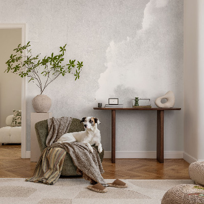 Vintage Tapete mit zartem Wolkenmotiv