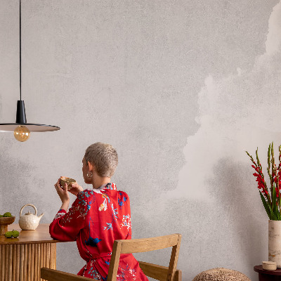 Vintage Tapete mit zartem Wolkenmotiv