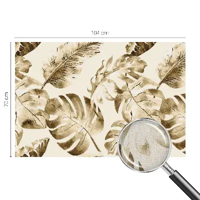 Selbstklebende Fototapete mit exotischen Pflanzenmotiven