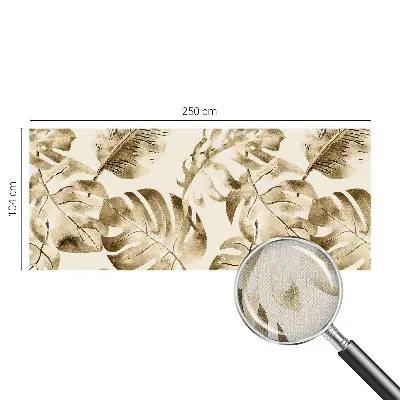 Selbstklebende Fototapete mit exotischen Pflanzenmotiven