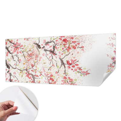 Selbstklebende Fototapete für die Wand Blühende Zweige