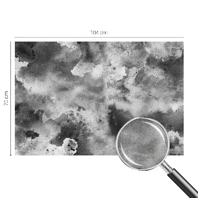 Selbstklebende Fototapete fürs Wohnzimmer mit Motiv grauer Wolken