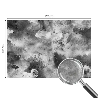 Selbstklebende Fototapete fürs Wohnzimmer mit Motiv grauer Wolken