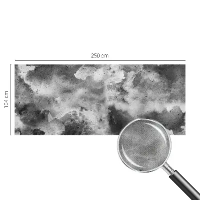 Selbstklebende Fototapete fürs Wohnzimmer mit Motiv grauer Wolken