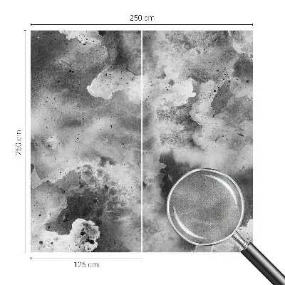 Selbstklebende Fototapete fürs Wohnzimmer mit Motiv grauer Wolken