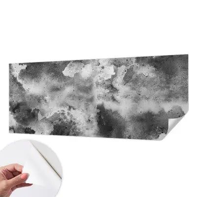 Selbstklebende Fototapete fürs Wohnzimmer mit Motiv grauer Wolken