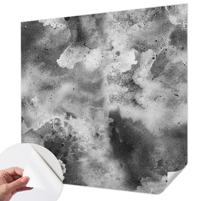Selbstklebende Fototapete fürs Wohnzimmer mit Motiv grauer Wolken