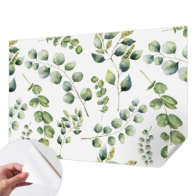 Fototapete in 3D-Optik Grüne Blätter